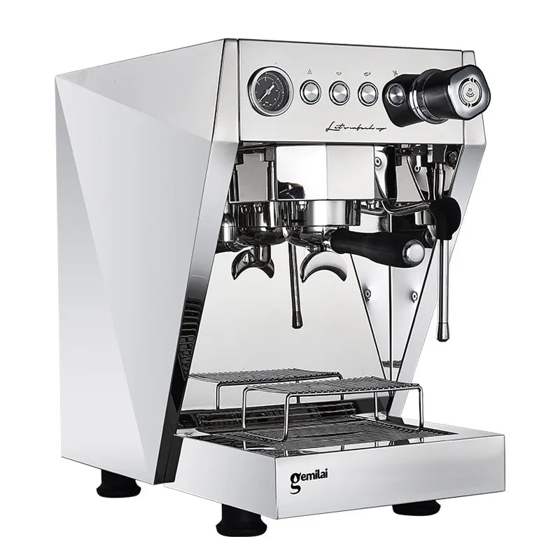 Stainless Steel Espresso 9Bar Coffee Machine, Italian Semi